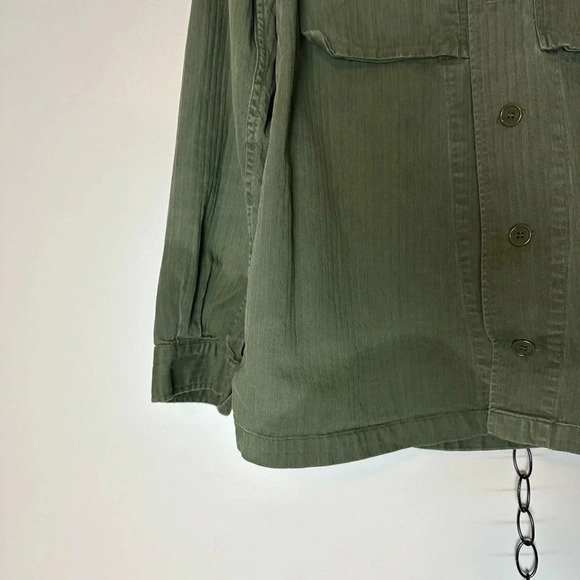 Vintage 1970s PVBA Monetex Belgian Military Button-up Large - Picture 6 of 6